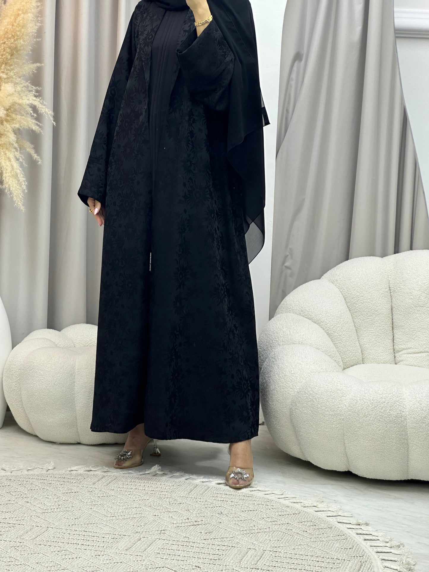 C RTW 0050 Black Abaya