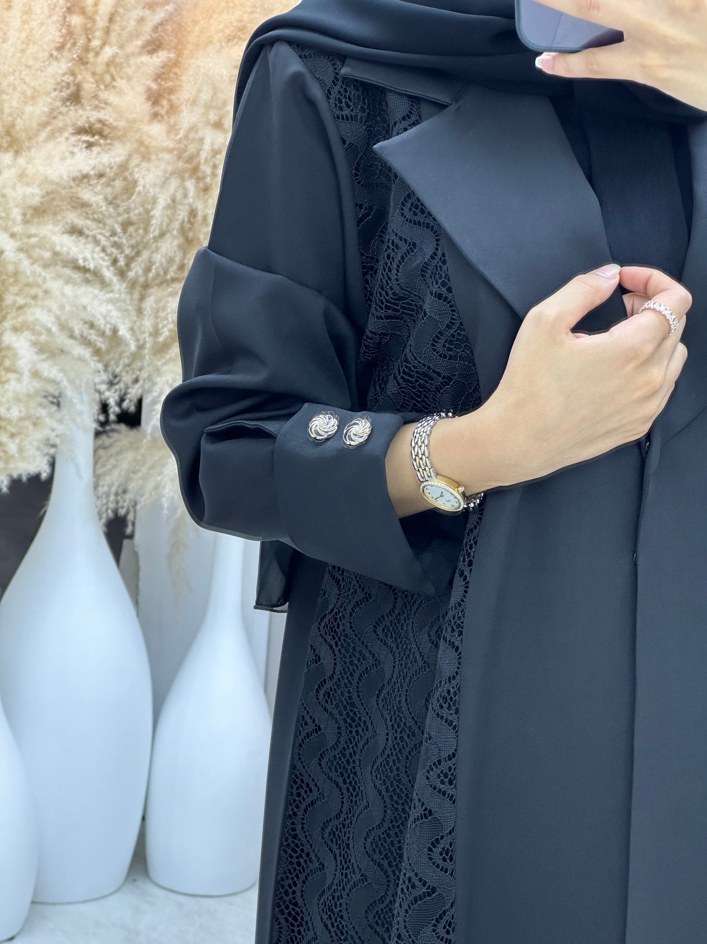 C 0239 Black Coat Abaya