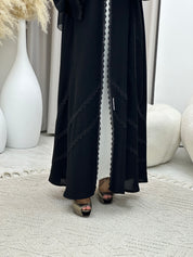 C 0462 Black Classic Lace Abaya