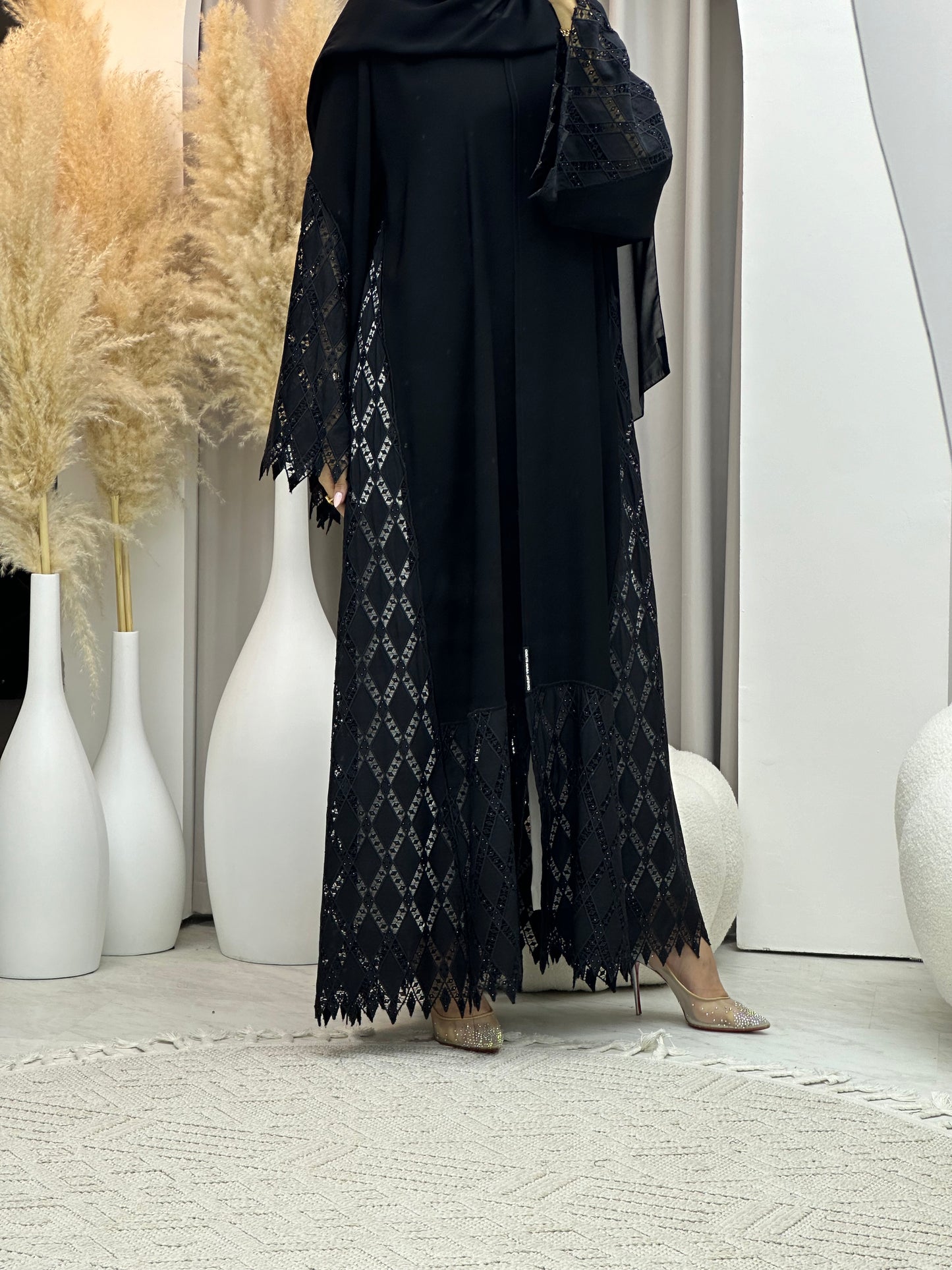 C RTW 0056 Black Abaya