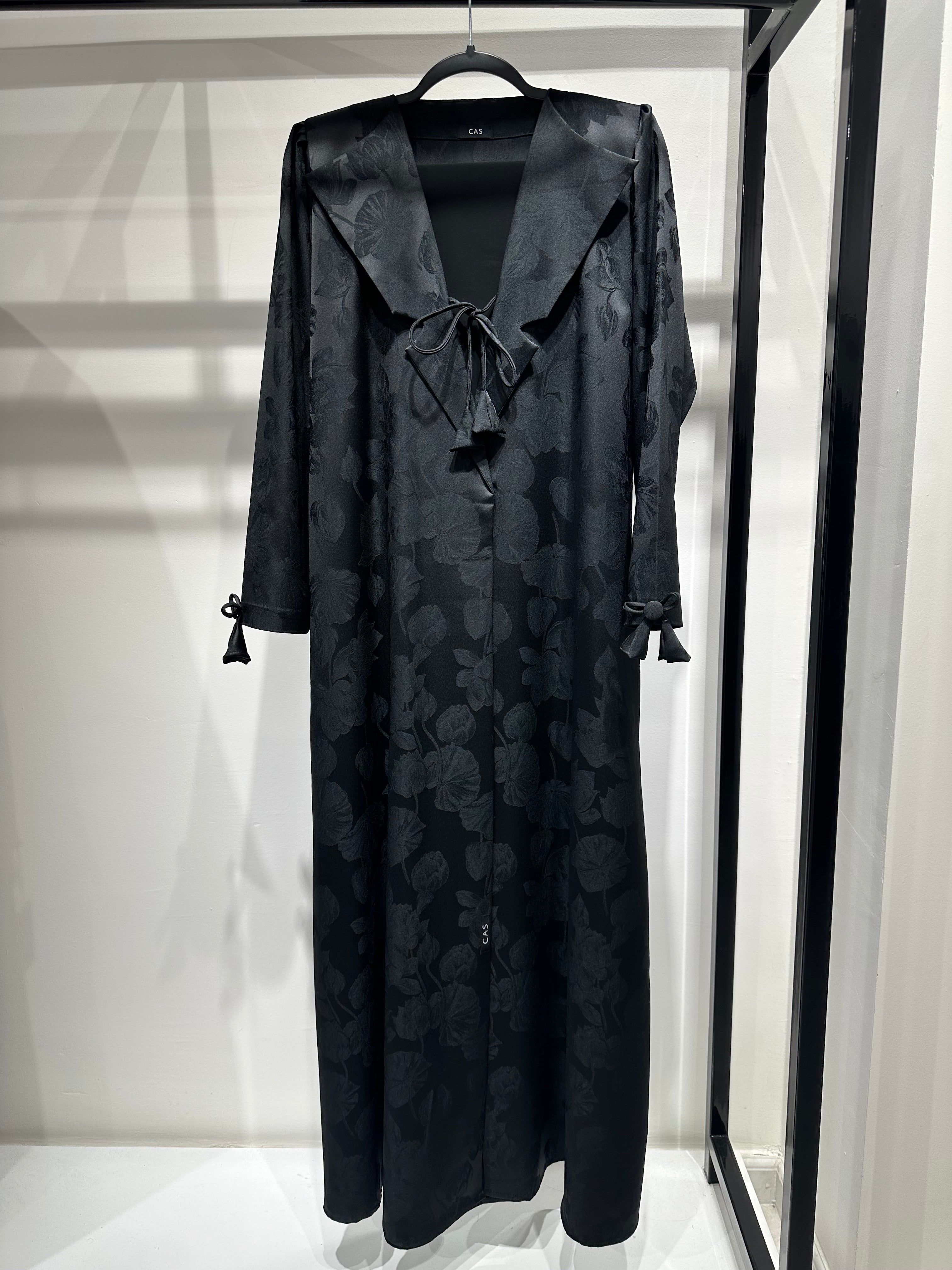 C 1416-04 Black Coat Abaya