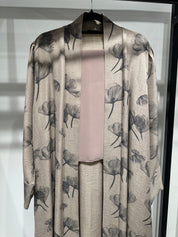 C 1413-02 Almond Floral Printed Abaya