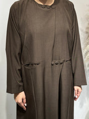 C 1626 Coffee Brown Abaya