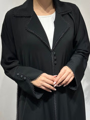 C 1627 Black Lace Abaya
