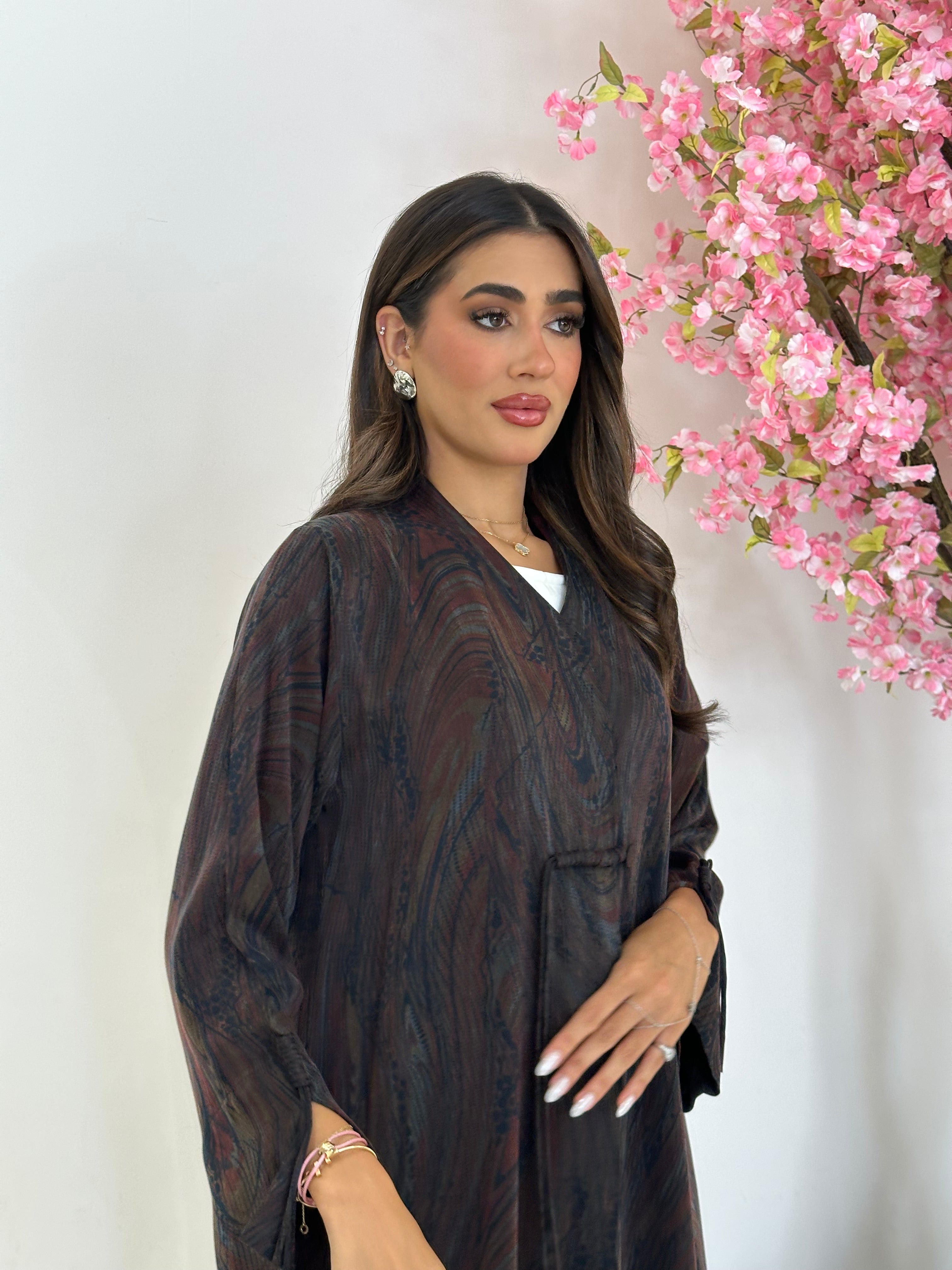 C 1236 Cocoa Abaya