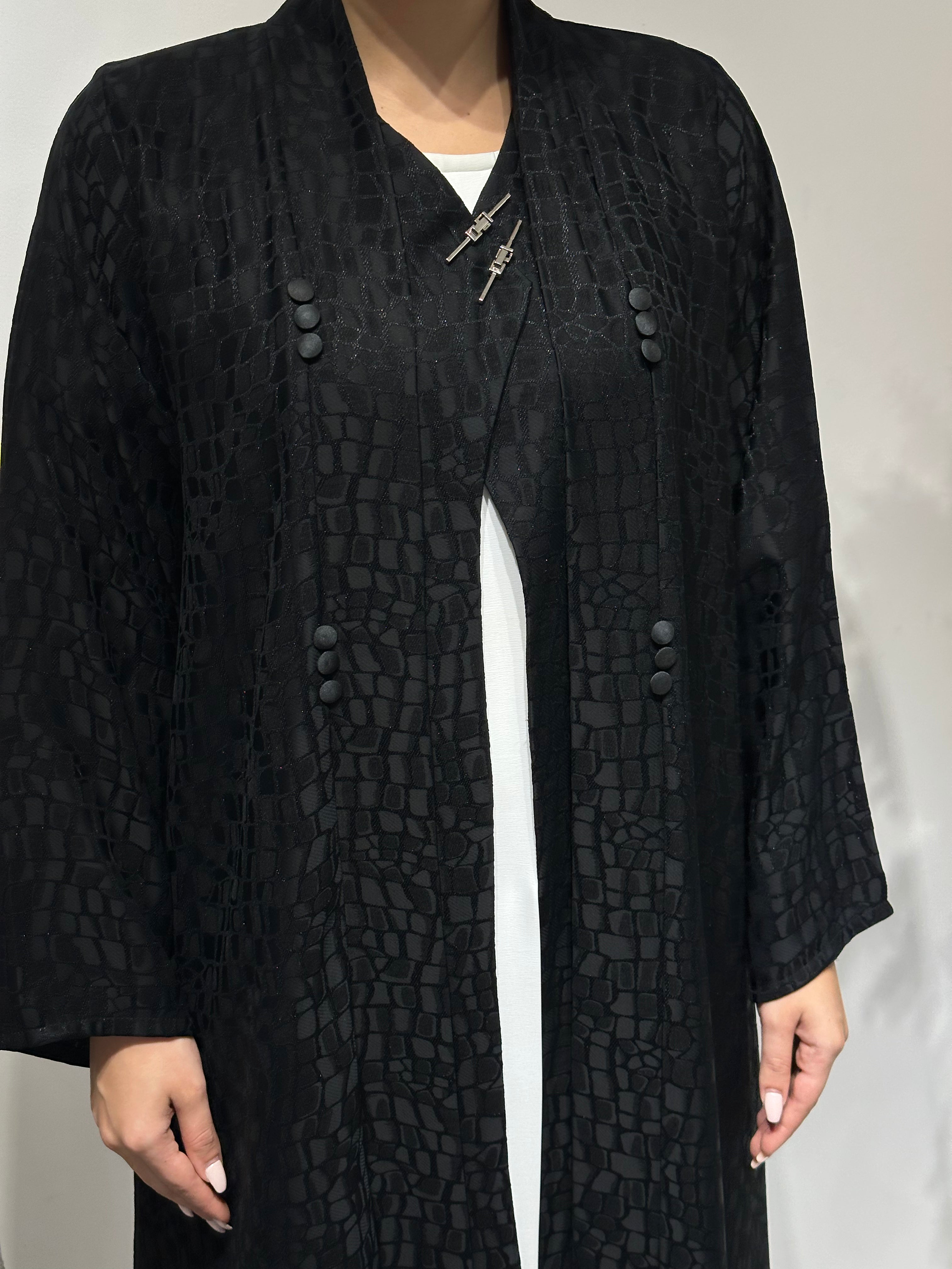 C 1628 Black Abaya