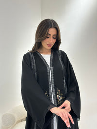 عباية دانتيل سوداء C RTW 0977 - L / 55