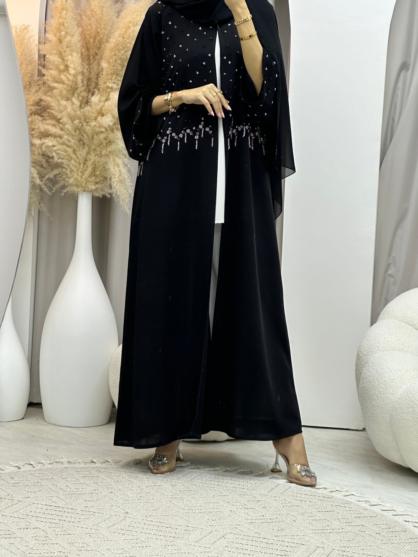 C RTW 0063 Black Abaya