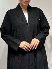 C 1634 Black Beaded Abaya