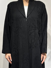 C 1634 Black Beaded Abaya