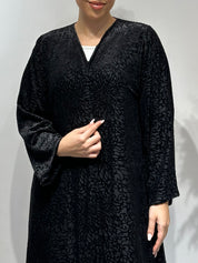 C 1636 Black Velvet Abaya