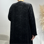 C 1636 Black Velvet Abaya