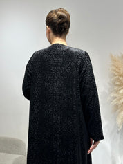 C 1636 Black Velvet Abaya