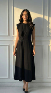 C 008 Premium Black Under Abaya Dress
