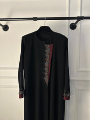 C 1833 Black Beaded Abaya CAS Abaya