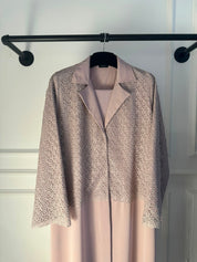 C 2240-02 Mauve Dantel Abaya