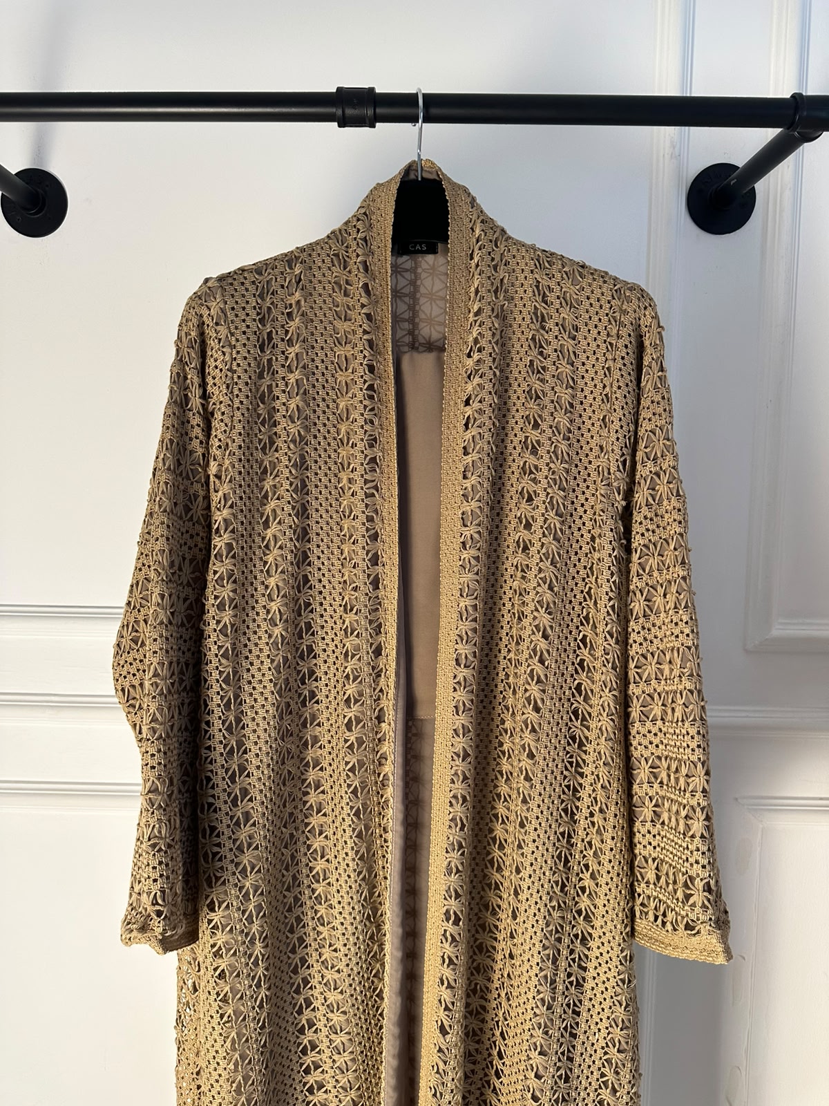 C 1717-08 Butterscotch Dantel Abaya