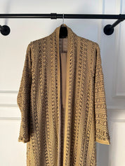 C 1717-08 Butterscotch Dantel Abaya
