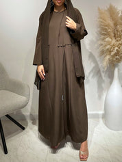 C 1626 Coffee Brown Abaya
