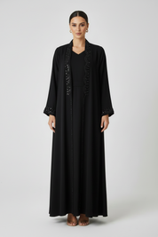 C 1973-02 Black Beaded Abaya