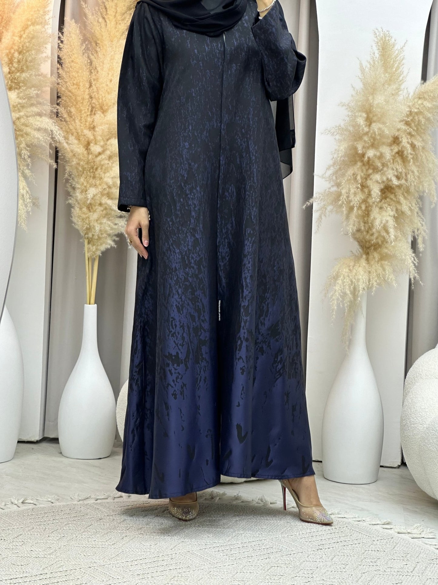 C 0001 - 01 Blue Eid Kloosh Abaya