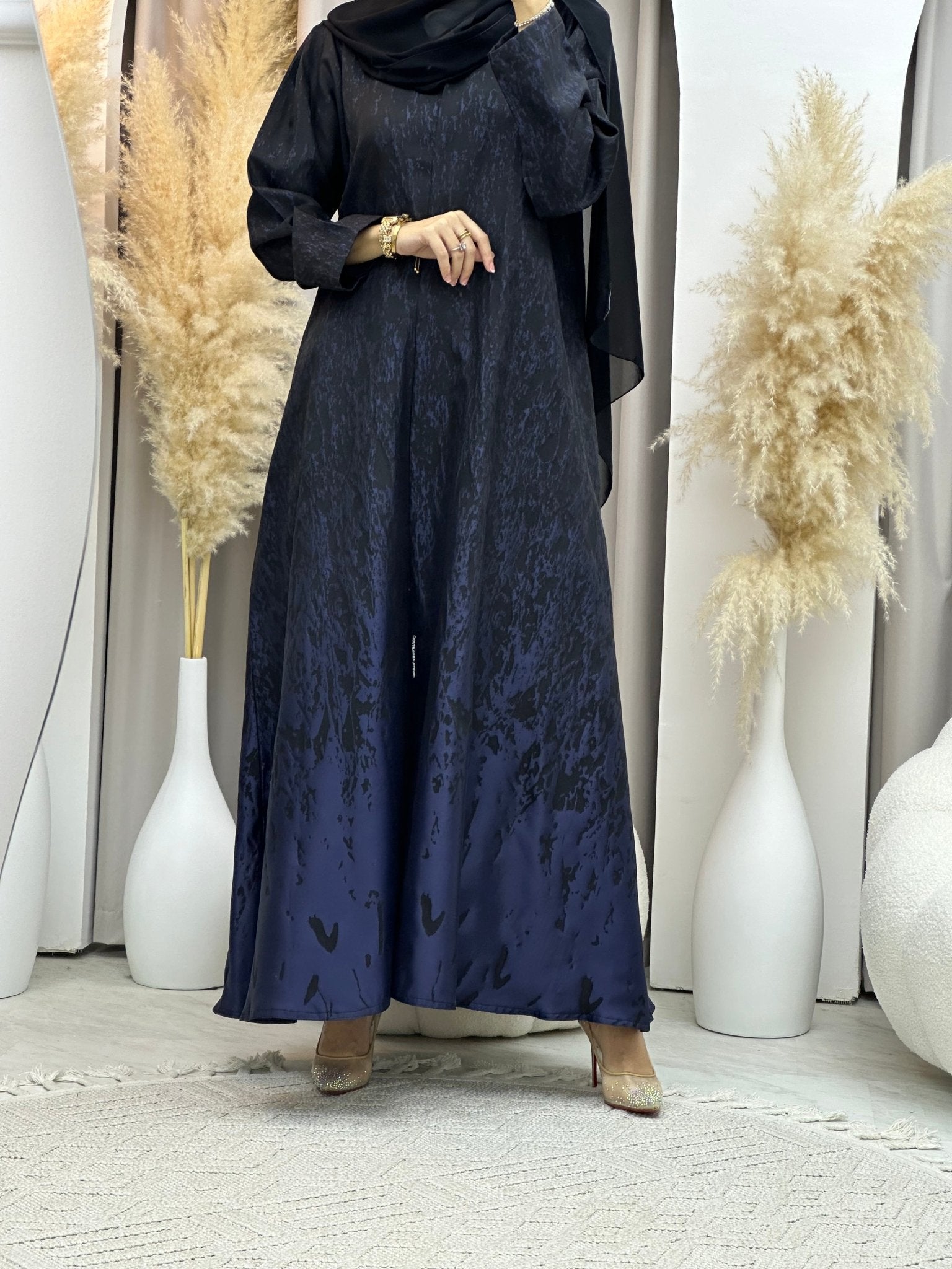 C 0001 - 01 Blue Eid Kloosh Abaya