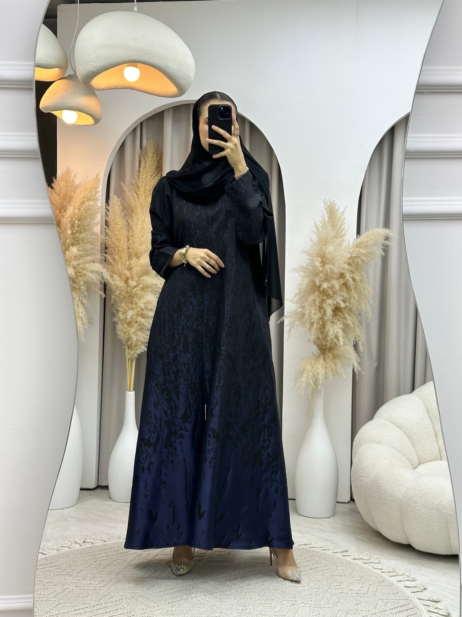 C 0001 - 01 Blue Eid Kloosh Abaya