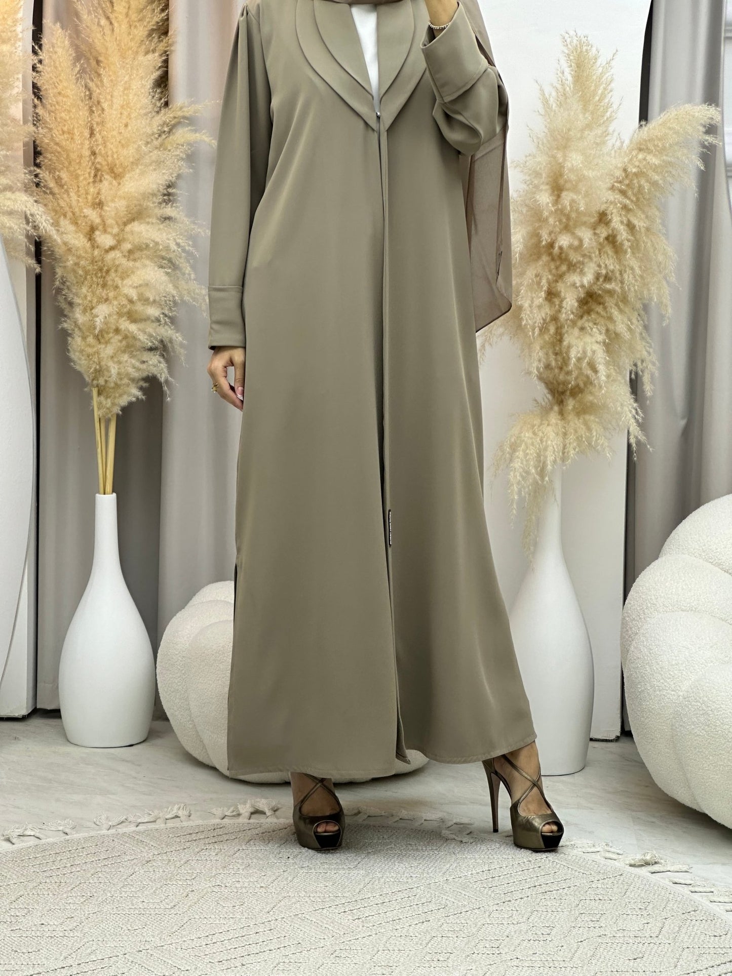 C 0003 - 03 Beige Angelica Eid Abaya