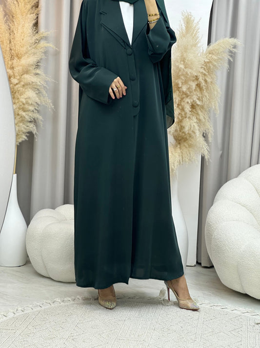 C 0011 Green Coat Eid Abaya