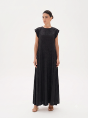 C 0015 Premium Black Printed Under Abaya Dress