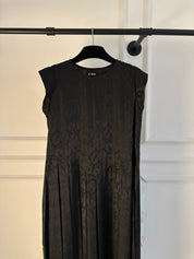 C 0015 Premium Black Printed Under Abaya Dress