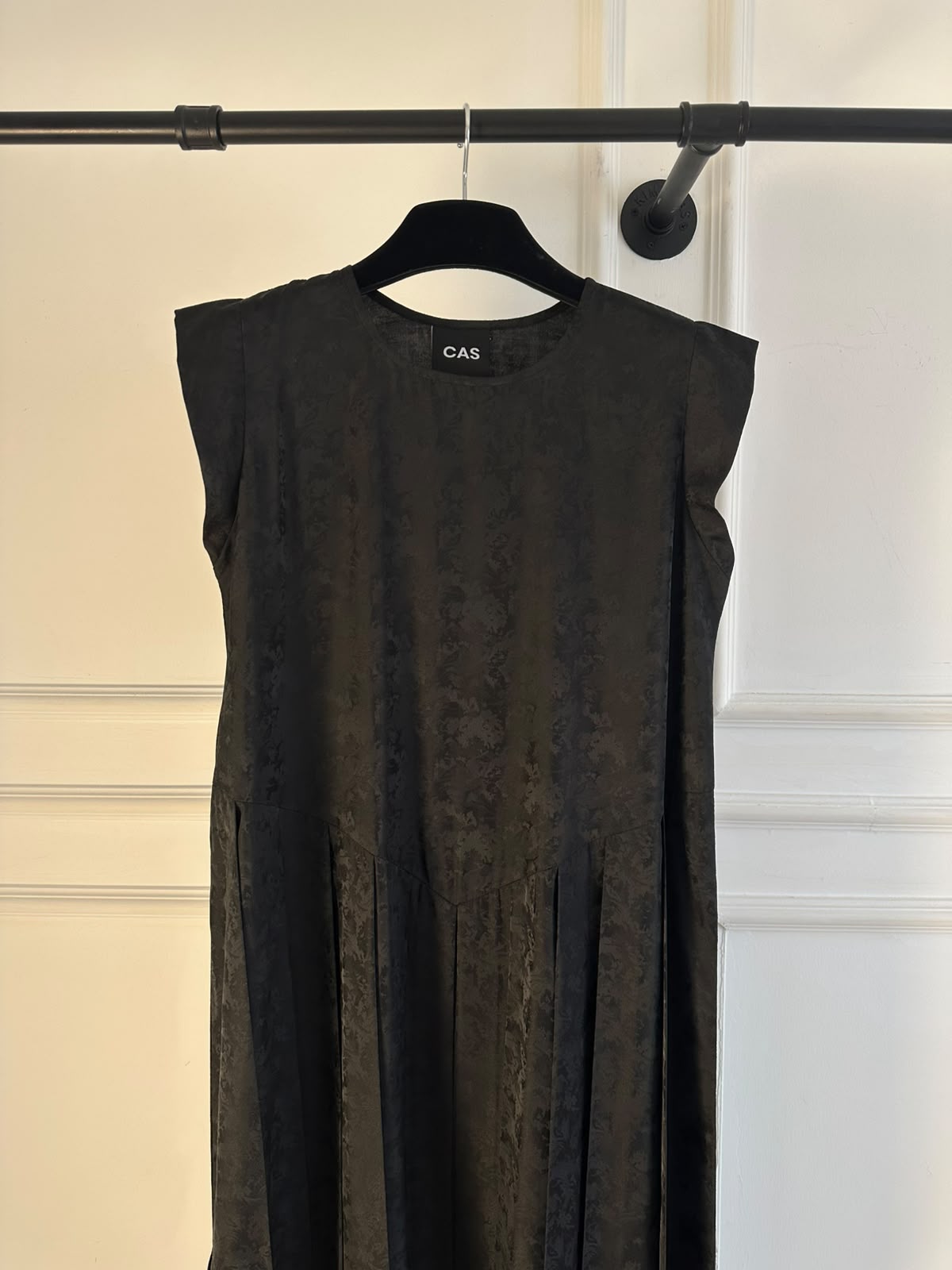C 0018 Premium Black Printed Under Abaya Dress