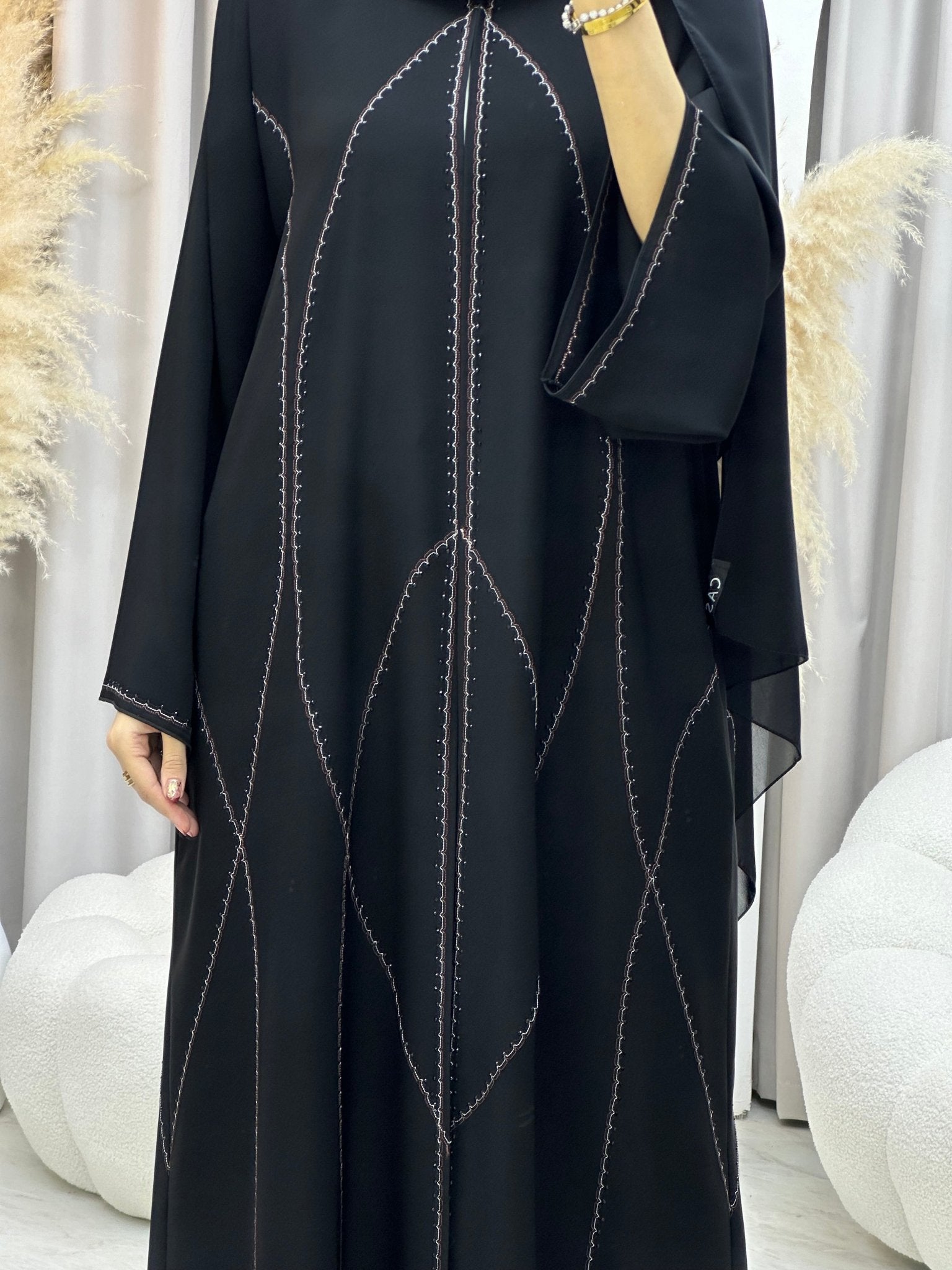 C 0022 Black Eid Abaya