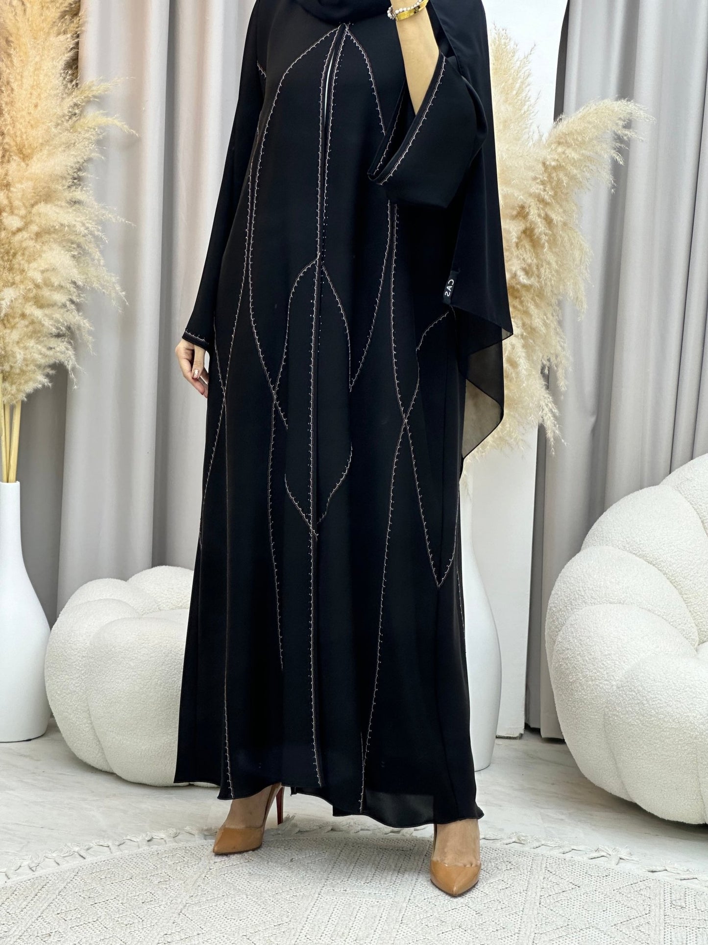 C 0022 Black Eid Abaya