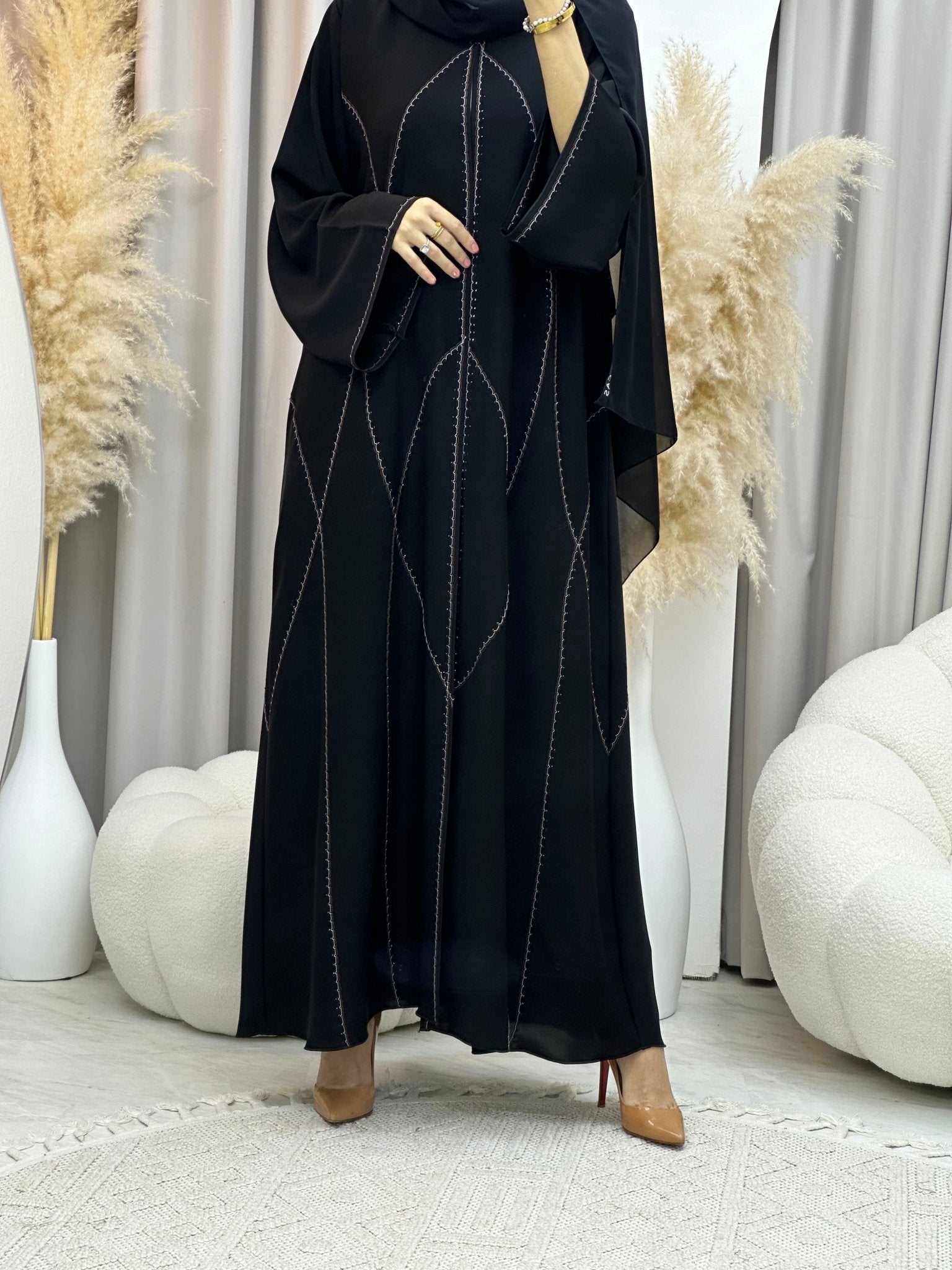 C 0022 Black Eid Abaya