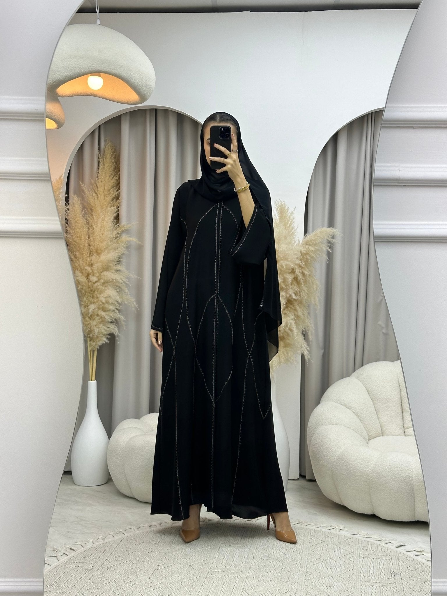 C 0022 Black Eid Abaya