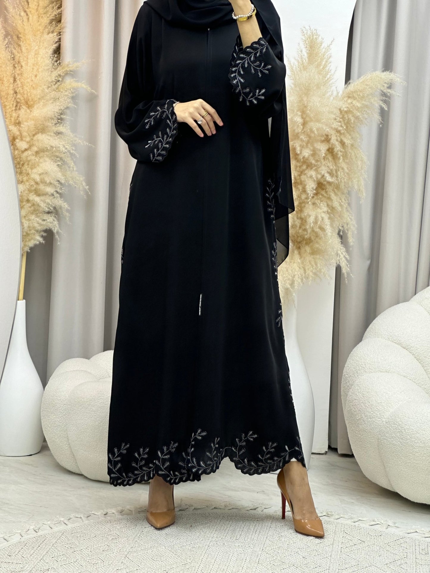 C 0023 RTW Black Eid Abaya