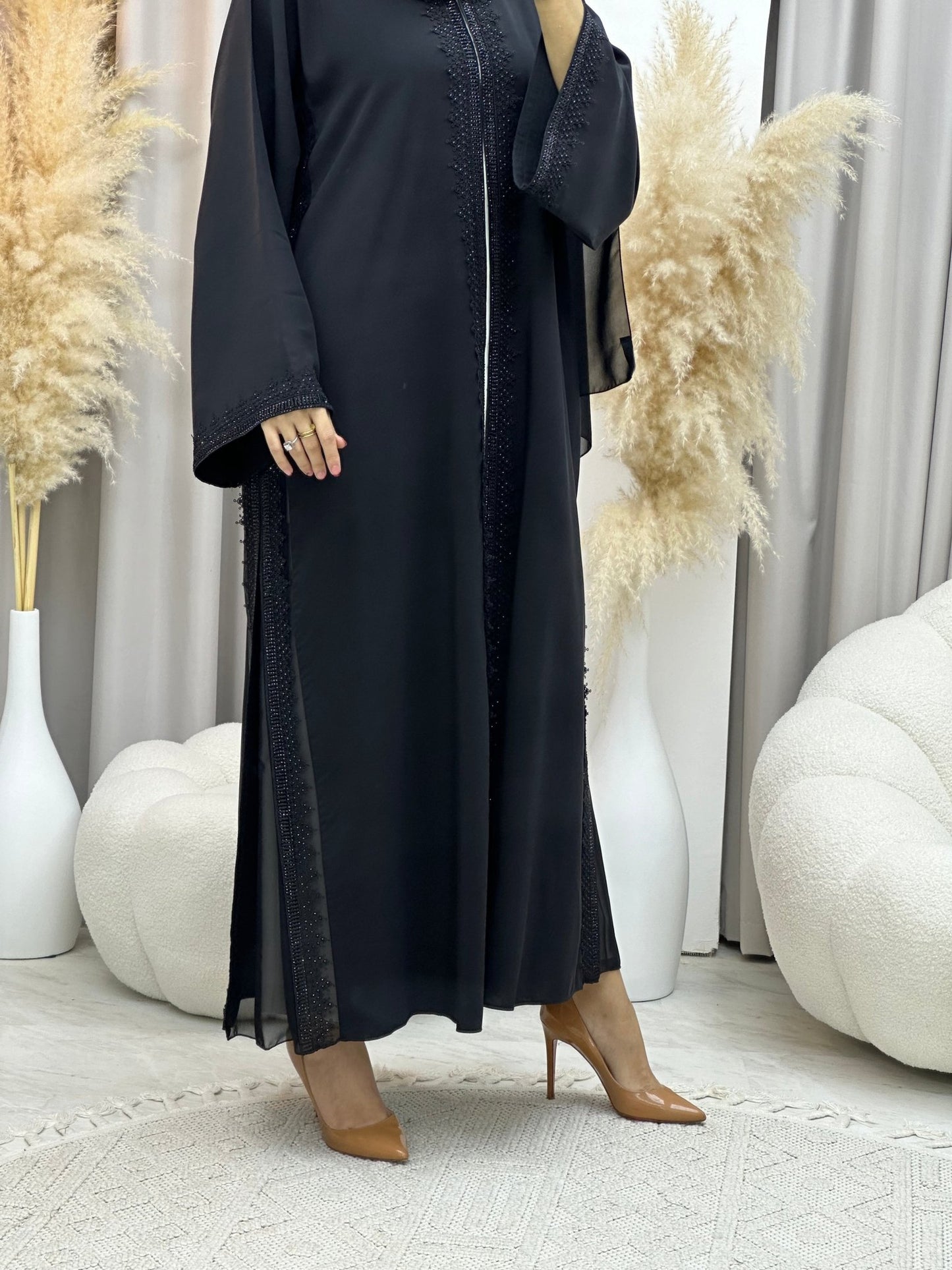 C 0025 RTW Black Eid Abaya