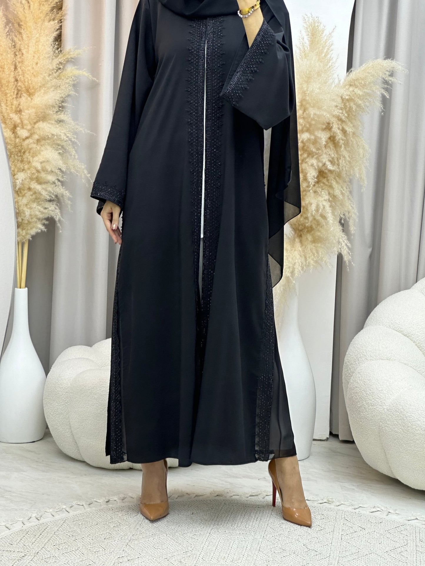 C 0025 RTW Black Eid Abaya