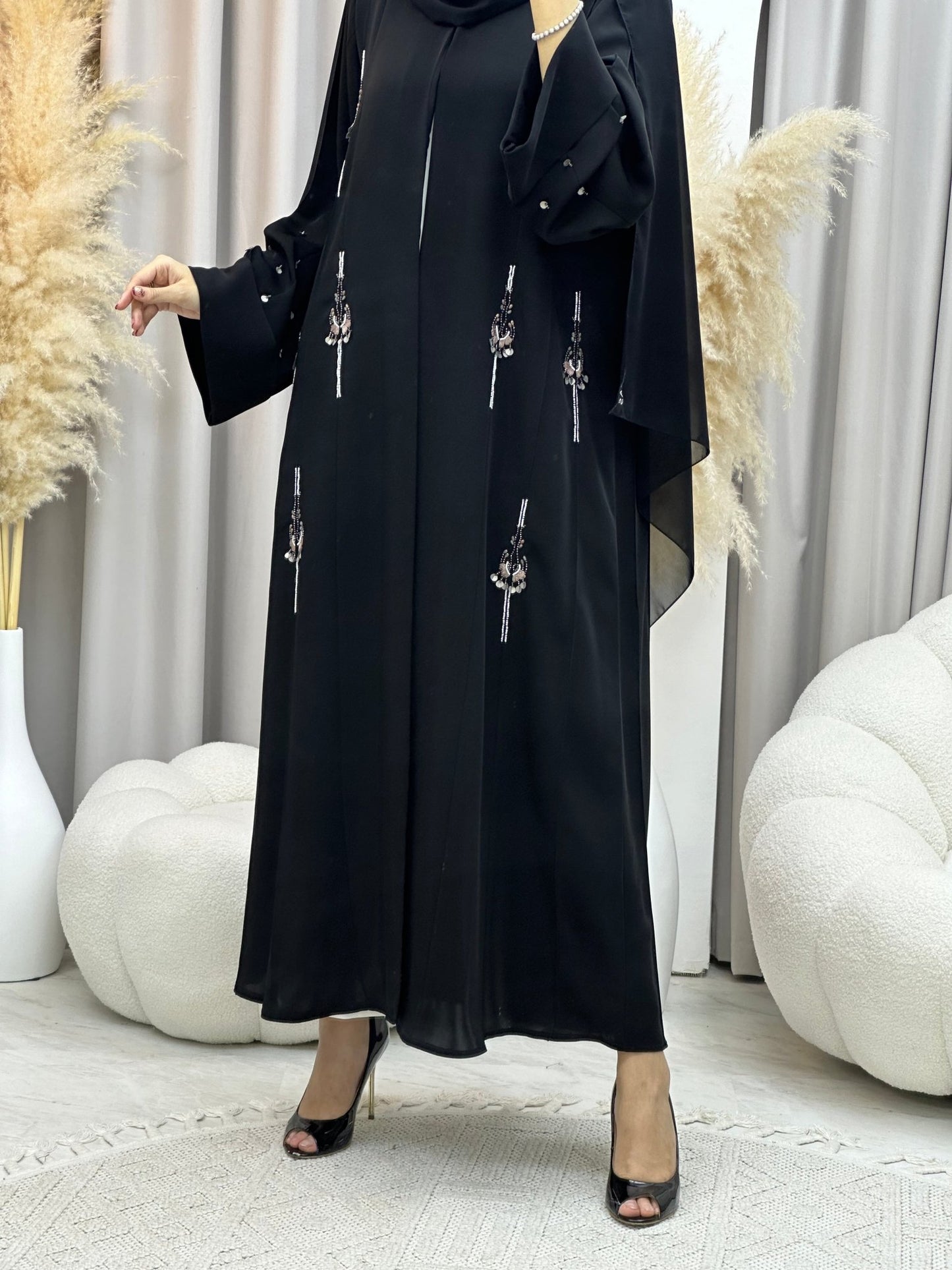 C 0026 Black Eid Abaya