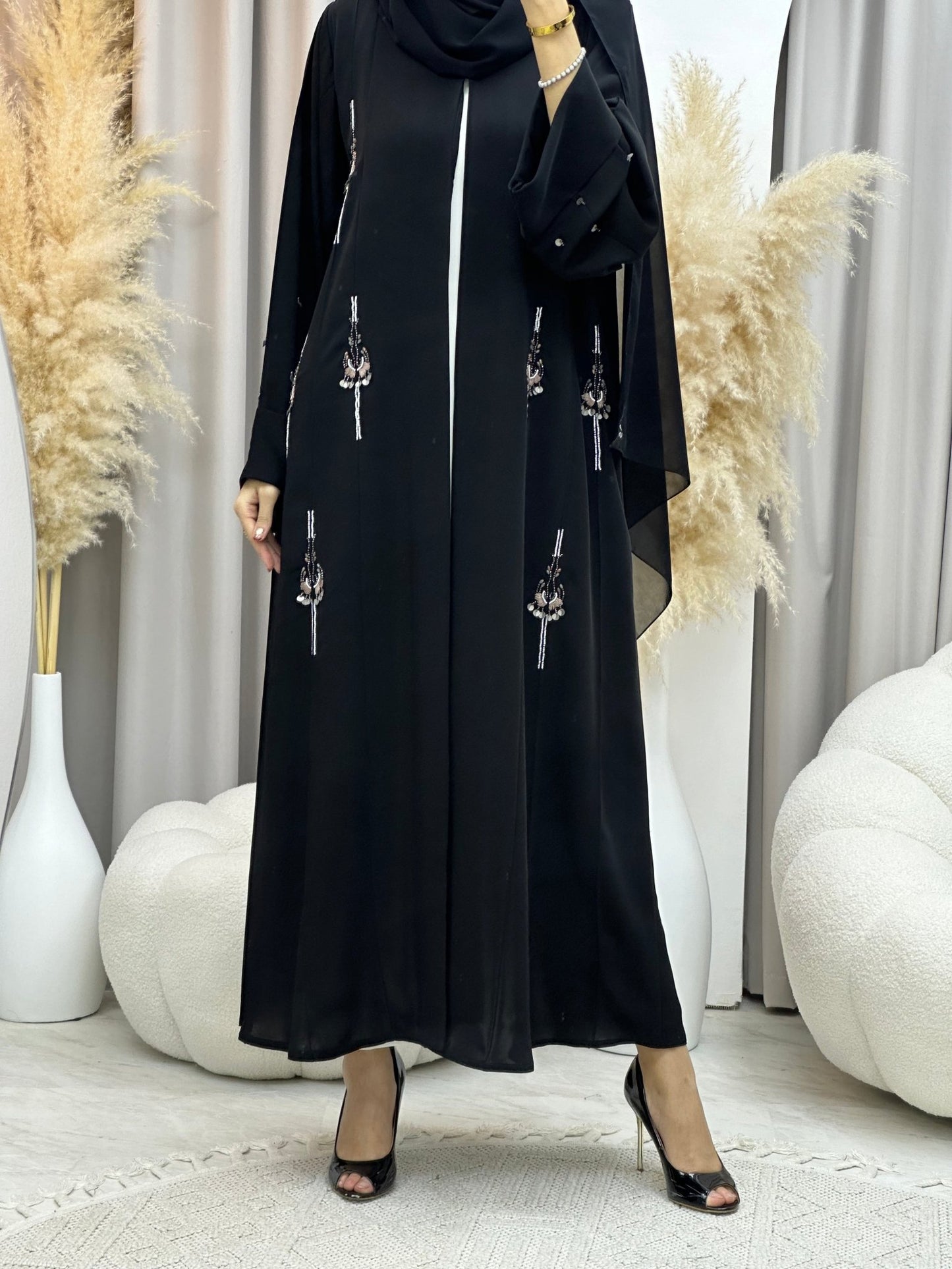 C 0026 Black Eid Abaya