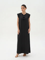 C 0028-02 Premium Black Under Abaya Dress