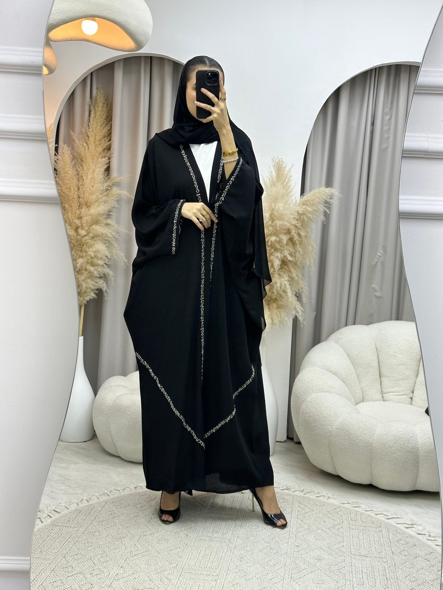 C 0028 Black Eid Abaya