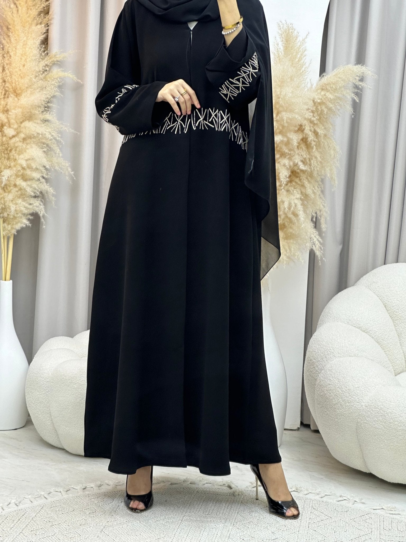 C 0029 RTW Black Eid Abaya