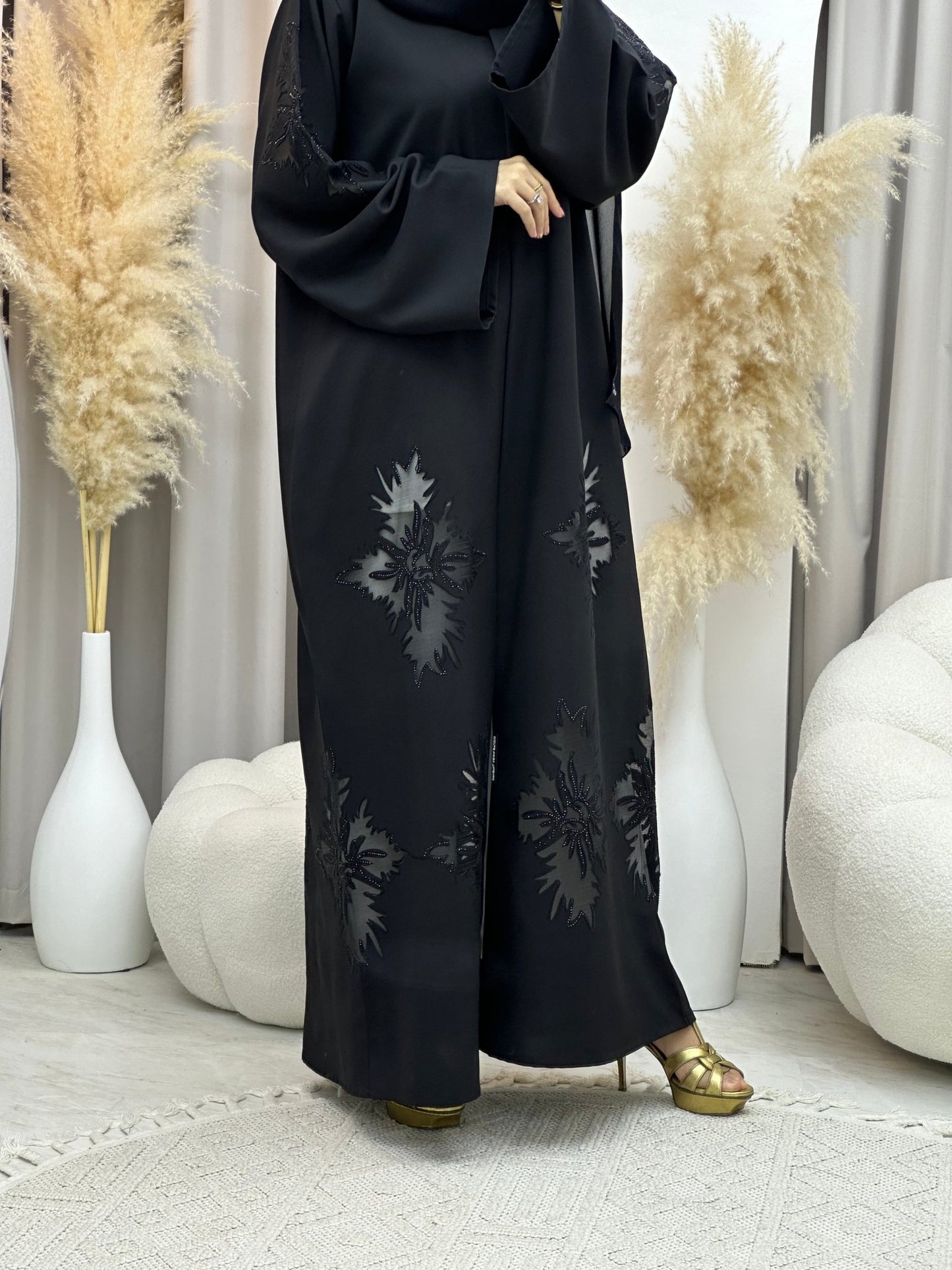 C 0038 Black Eid Abaya