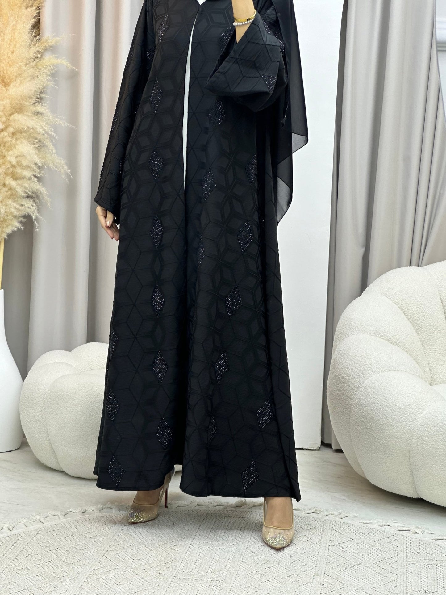 C 0041 RTW Black Eid Abaya