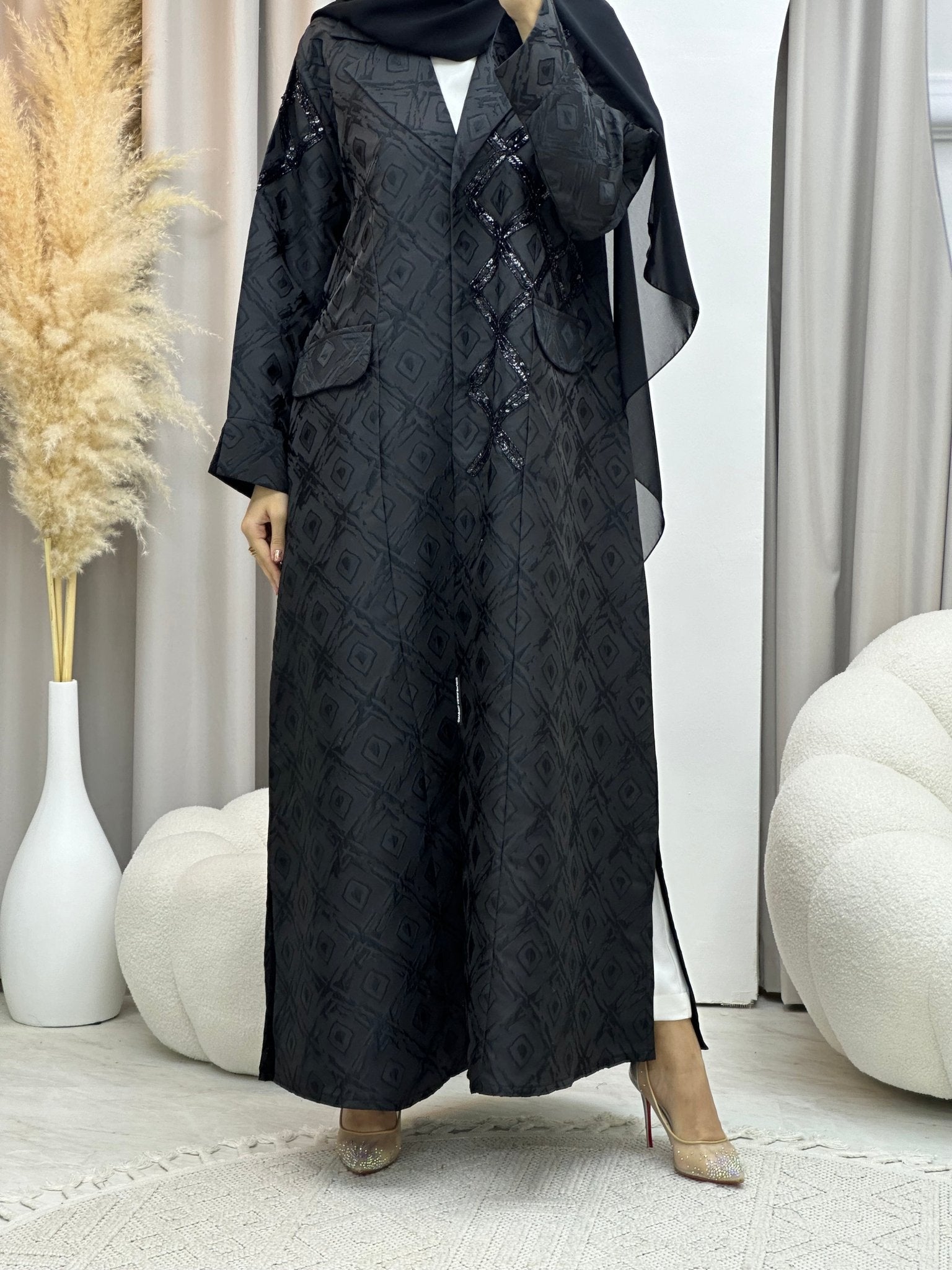 C 0045 Black Eid Abaya