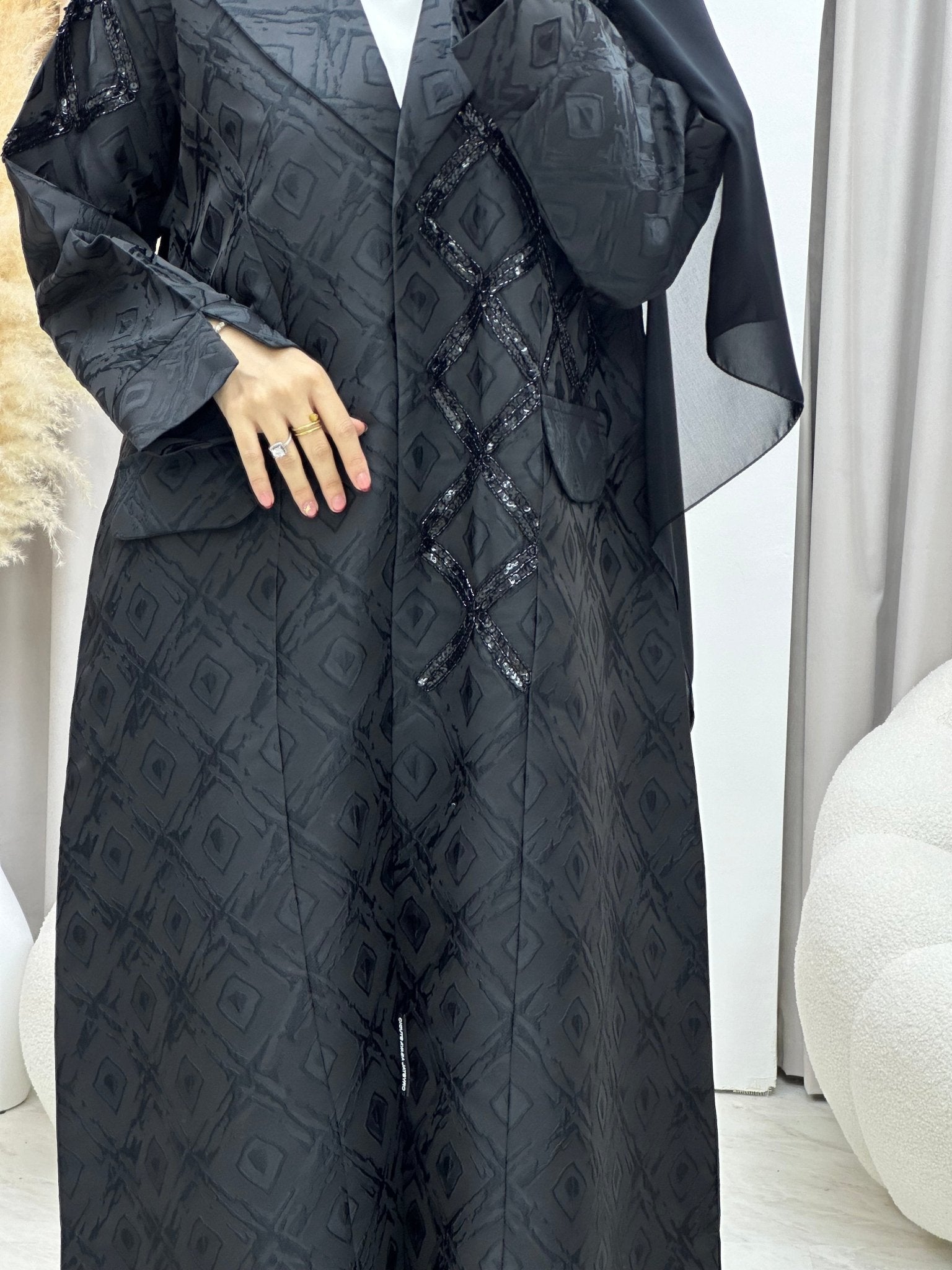 C 0045 Black Eid Abaya