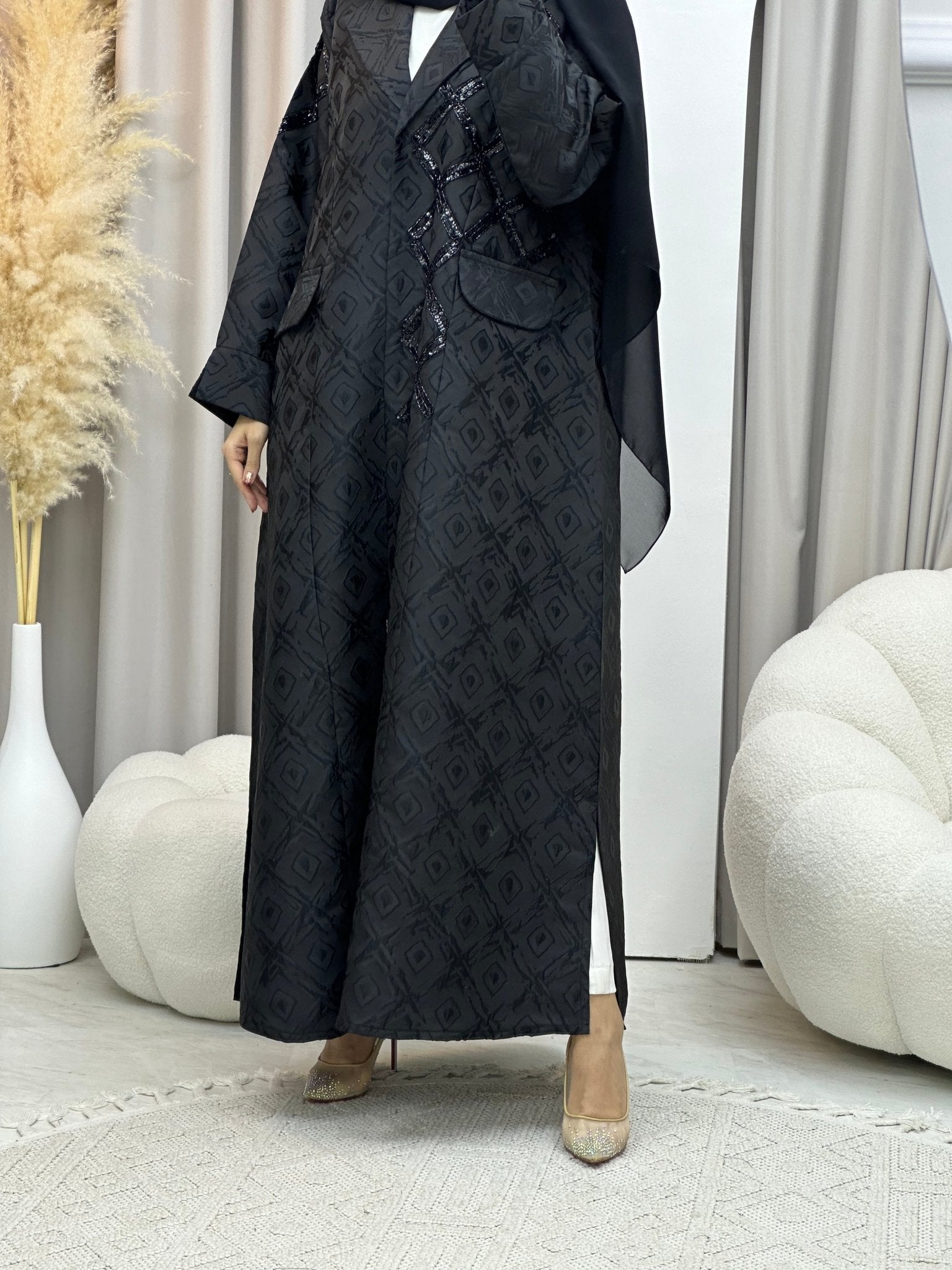 C 0045 Black Eid Abaya