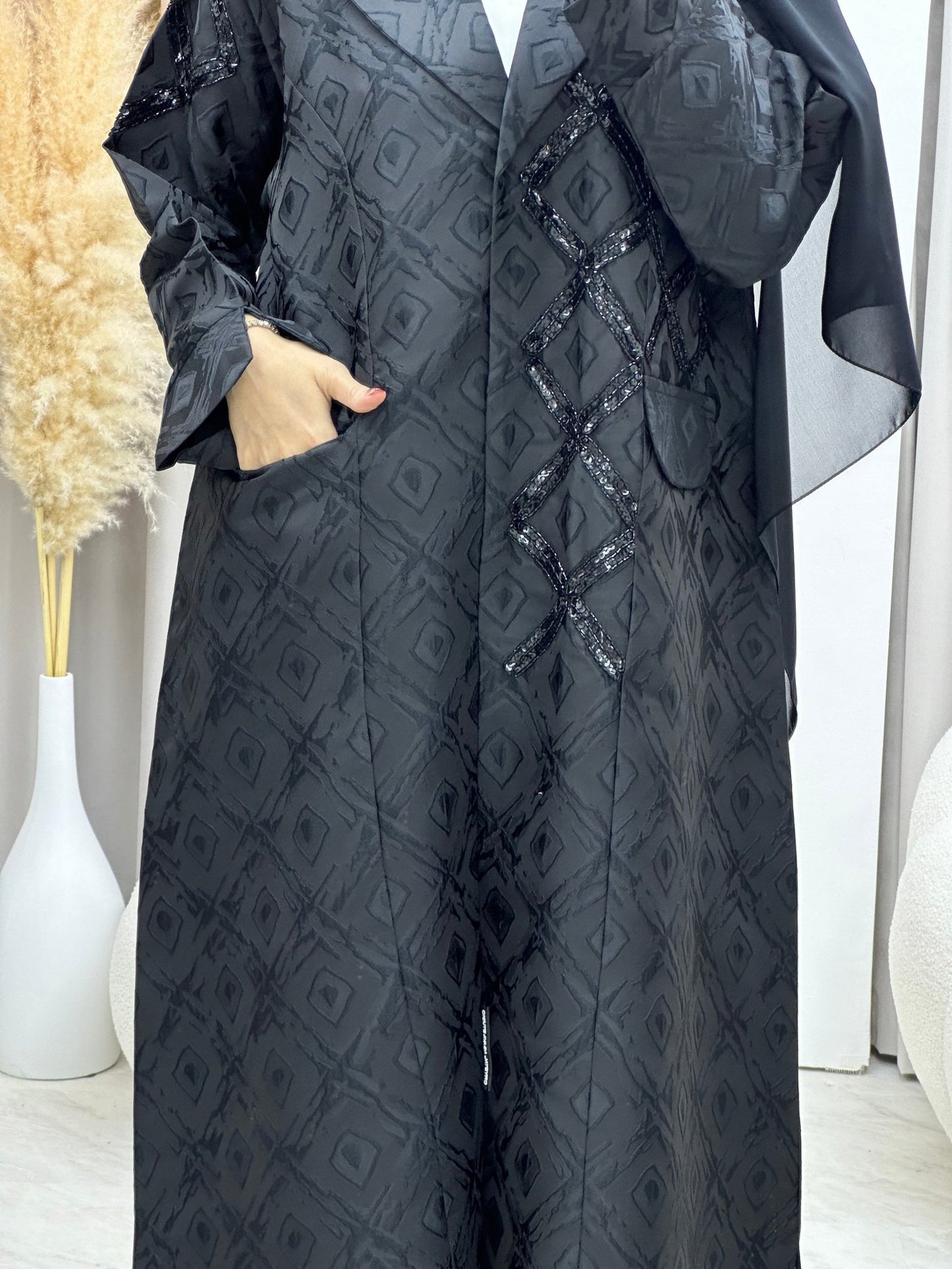 C 0045 Black Eid Abaya